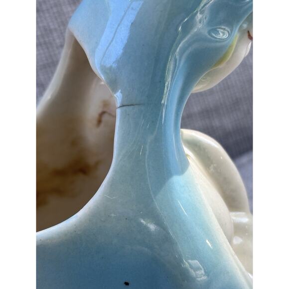 Vintage Very Old Ceramic Praying Hands Virgin Mary Madonna Planter 4.5" - Picture 7 of 10